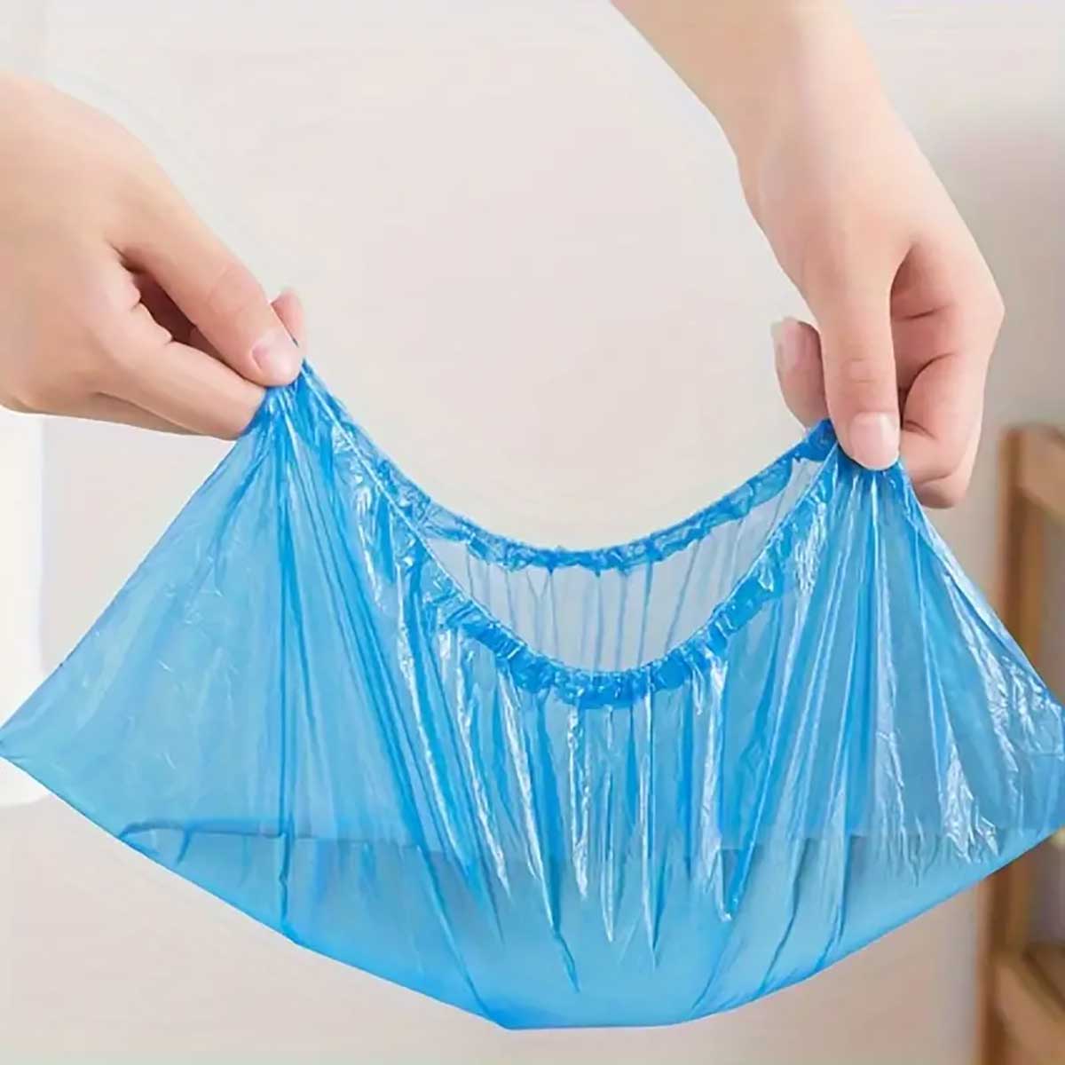 Wegwerp overschoenen plastic laag model - Afbeelding 4